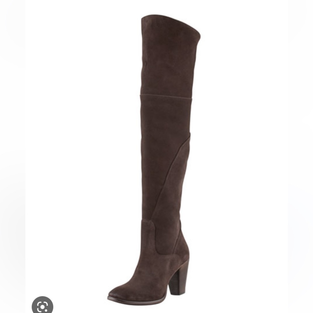 Pair of Alberto Fermani Lissandra Over-the-Knee Boots, Brown, Size 37